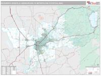 Sacramento-Roseville-Arden-Arcade Metro Area Wall Map