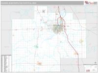 Saginaw Metro Area Wall Map