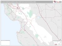 San Jose-Sunnyvale-Santa Clara Metro Area Wall Map