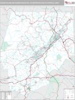 Scranton-Wilkes-Barre-Hazleton Metro Area Wall Map