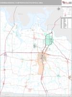Sherman-Denison Metro Area Wall Map