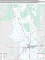 Spokane-Spokane Valley Metro Area Wall Map