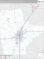 Springfield Metro Area Wall Map