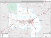 Texarkana Metro Area Wall Map