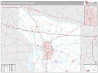 Tyler Metro Area Wall Map