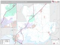 Vallejo-Fairfield Metro Area Wall Map