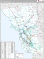 Bay Area Metro Area Wall Map