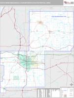 South Bend-Mishawaka Metro Area Wall Map