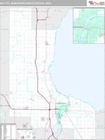 Bay City Metro Area Wall Map