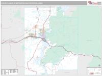 Coeur d'Alene Metro Area Wall Map