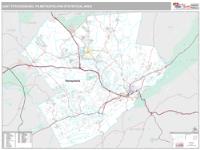 East Stroudsburg Metro Area Wall Map