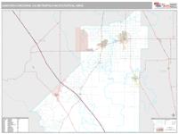 Hanford-Corcoran Metro Area Wall Map