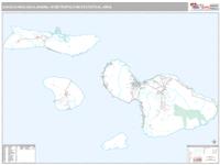 Kahului-Wailuku-Lahaina Metro Area Wall Map