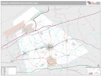 Lebanon Metro Area Wall Map