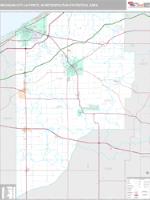 Michigan City-La Porte Metro Area Wall Map