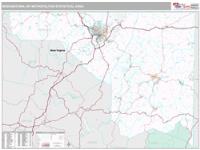 Morgantown Metro Area Wall Map