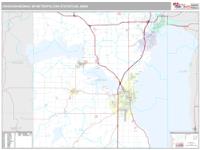 Oshkosh-Neenah Metro Area Wall Map