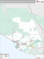 Oxnard-Thousand Oaks-Ventura Metro Area Wall Map