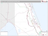 Port St. Lucie Metro Area Wall Map
