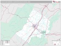 San Gabriel Valley Metro Area Wall Map