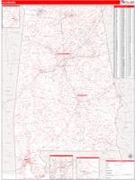 Alabama  Wall Map