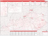 Kentucky  Wall Map Zip Code