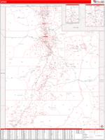 Utah  Wall Map Zip Code