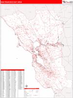Bay Area Wall Map