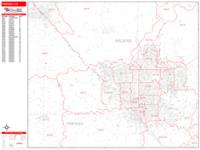 Fresno Wall Map