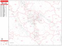 Santa Rosa Wall Map