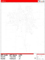 Tulare Wall Map