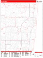 Boca Raton Wall Map