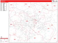 Athens Wall Map