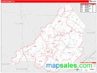 Blount County, AL Wall Map