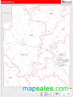 Coffee County, AL Wall Map