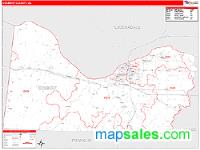 Colbert County, AL Wall Map Zip Code