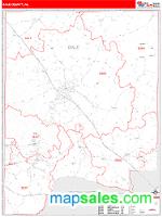 Dale County, AL Wall Map Zip Code