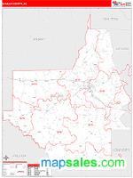 Dallas County, AL Wall Map Zip Code