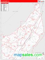 DeKalb County, AL Wall Map Zip Code