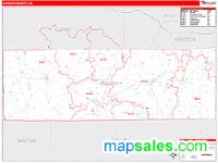 Geneva County, AL Wall Map