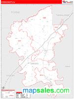 Greene County, AL Wall Map