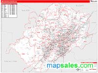 Jefferson County, AL Wall Map Zip Code