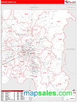 Madison County, AL Wall Map Zip Code
