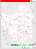 Marshall County, AL Wall Map Zip Code