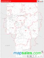 Tallapoosa County, AL Wall Map Zip Code