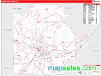 Tuscaloosa County, AL Wall Map Zip Code