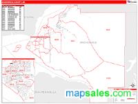 Anchorage County, AK Wall Map Zip Code
