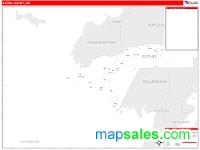 Bethel County, AK Wall Map Zip Code