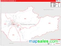 Fairbanks North Star County, AK Wall Map Zip Code