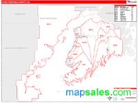 Kenai Peninsula County, AK Wall Map Zip Code